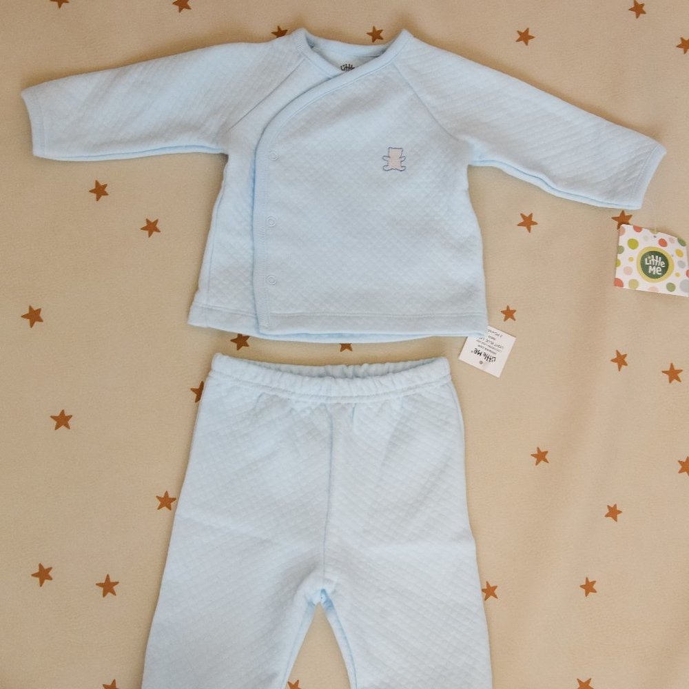 3M little me light blue pjs NWT